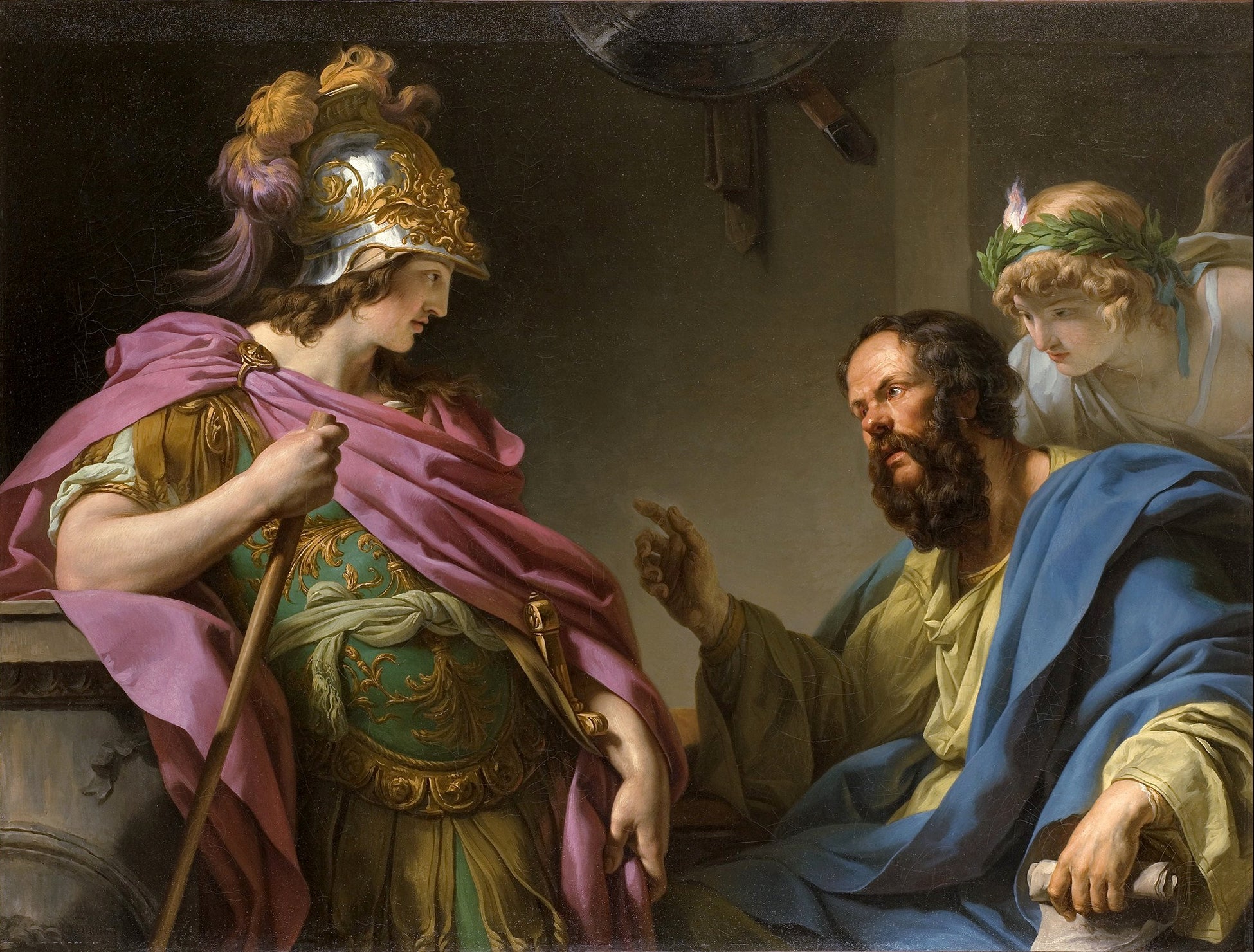 Alcibiade recevant les leçons de Socrate - François-André Vincent