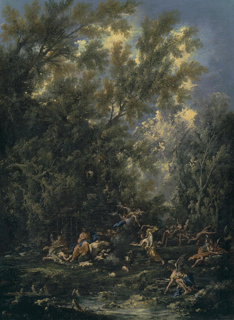 Jésus-Christ parmi les anges - Alessandro Magnasco