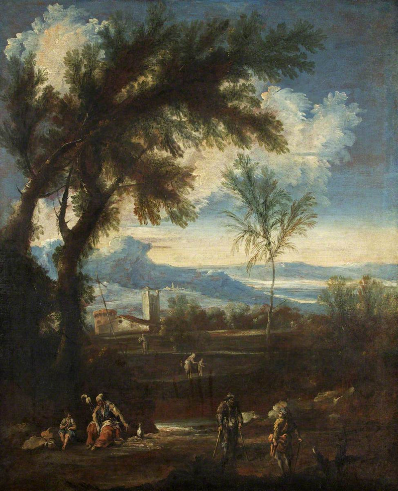 Paysage avec personnages - Alessandro Magnasco