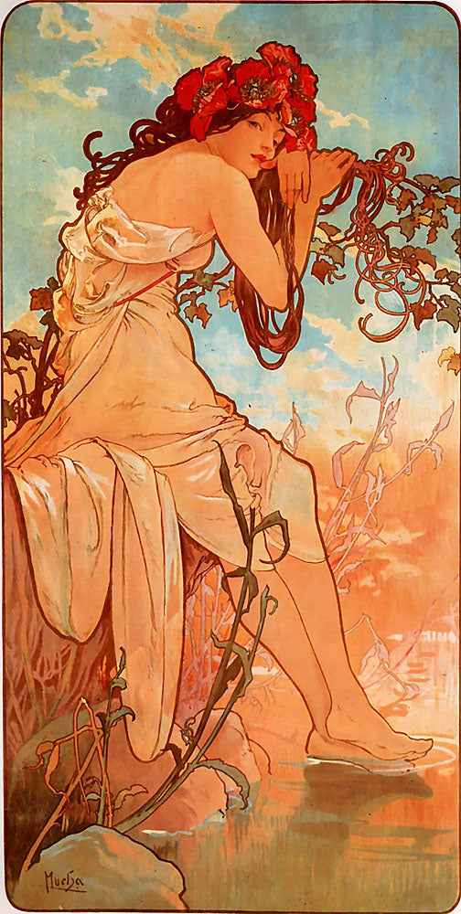 Yaz - Alphonse Mucha