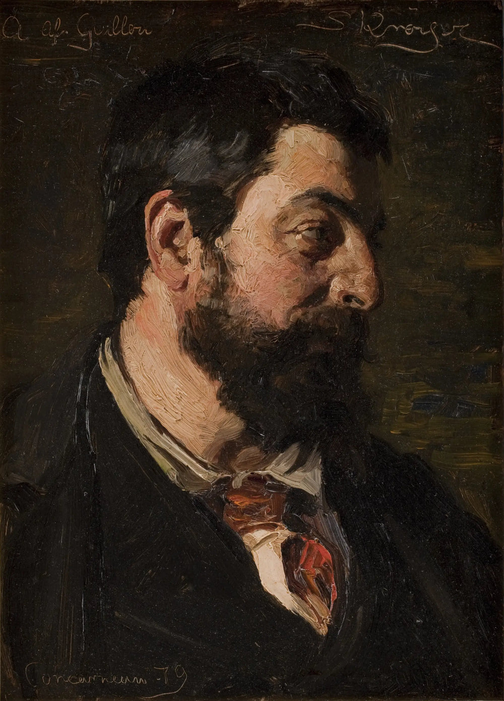 Portrait du peintre français Alfred Guillou - Peder Severin Krøyer - Alpha Reproduction