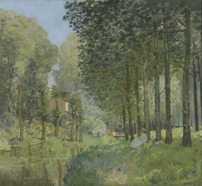 Bir Dere Kenarında Dinlenme. Orman Sınırı - Alfred Sisley