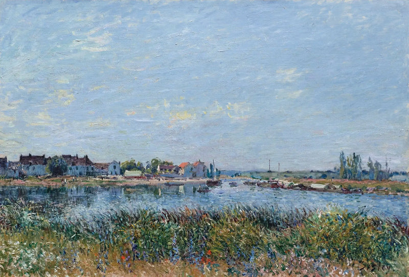 Saint-Mammès sabah - Alfred Sisley