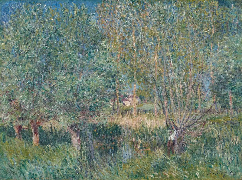 Orvanne Kenarındaki Söğütler - Alfred Sisley