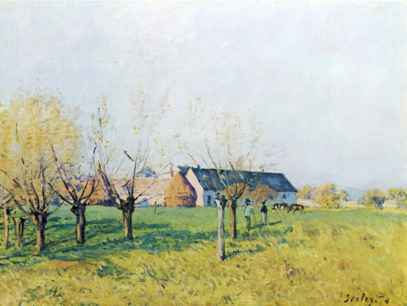 Cehennem Çukuru Çiftliği, sonbahar sabahı - Alfred Sisley