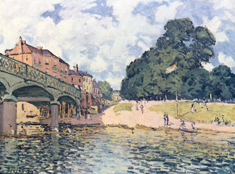 Hampton Court Köprüsü - Alfred Sisley