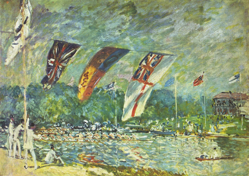 Molesey'deki Regattalar - Alfred Sisley