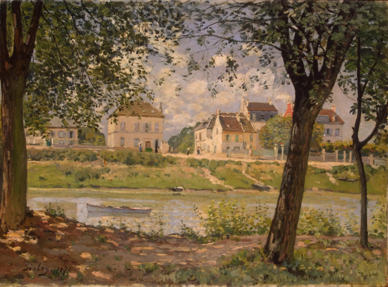 Seine Nehri Kenarındaki Köy - Alfred Sisley