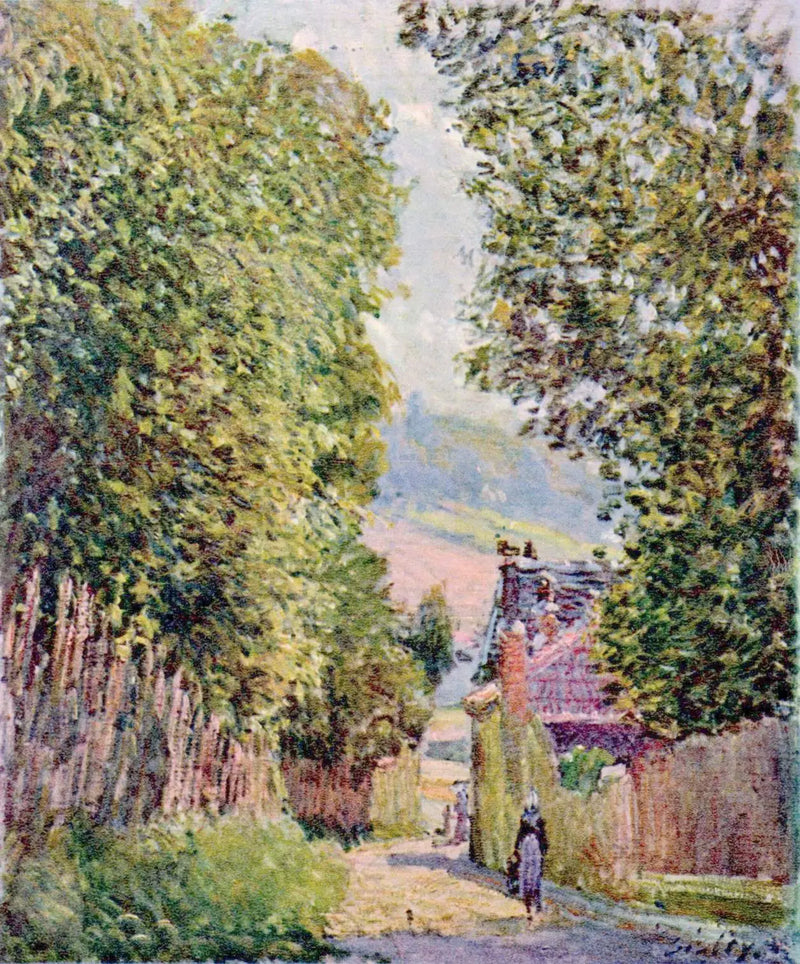Louveciennes'de Bir Sokak - Alfred Sisley