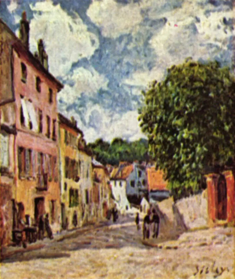 Moret-sur-Loing Caddesi - Alfred Sisley