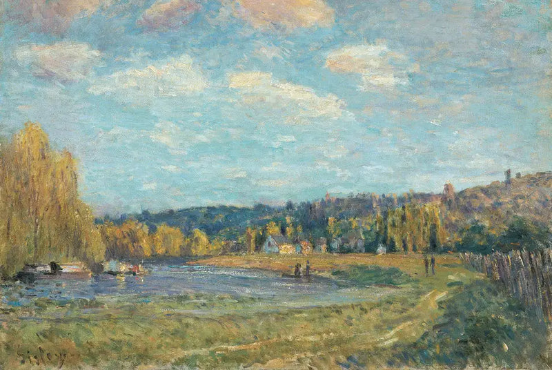 Saint-Cloud'da Seine - Alfred Sisley