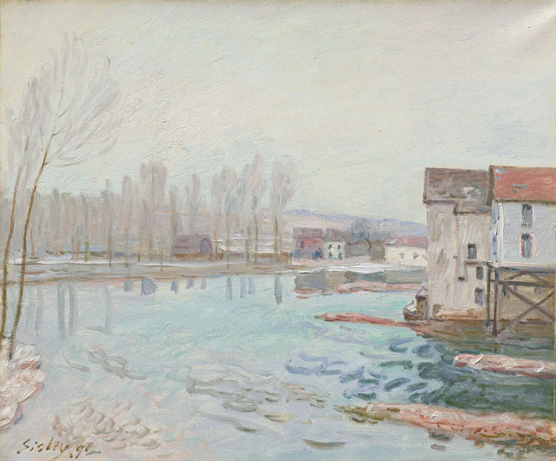 Kışta Moret - Alfred Sisley