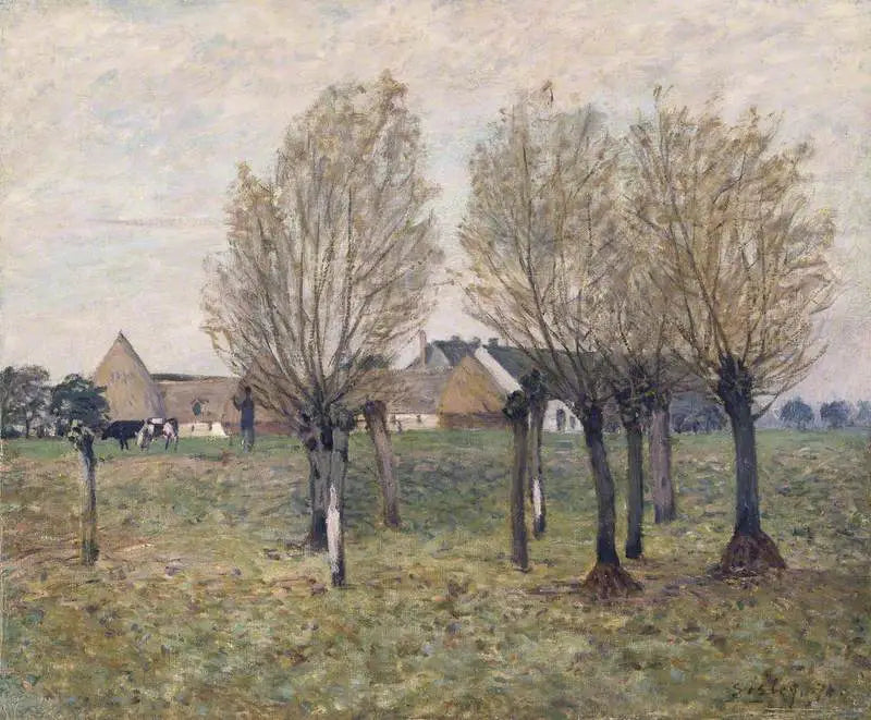 Normandiya Çiftliği - Alfred Sisley