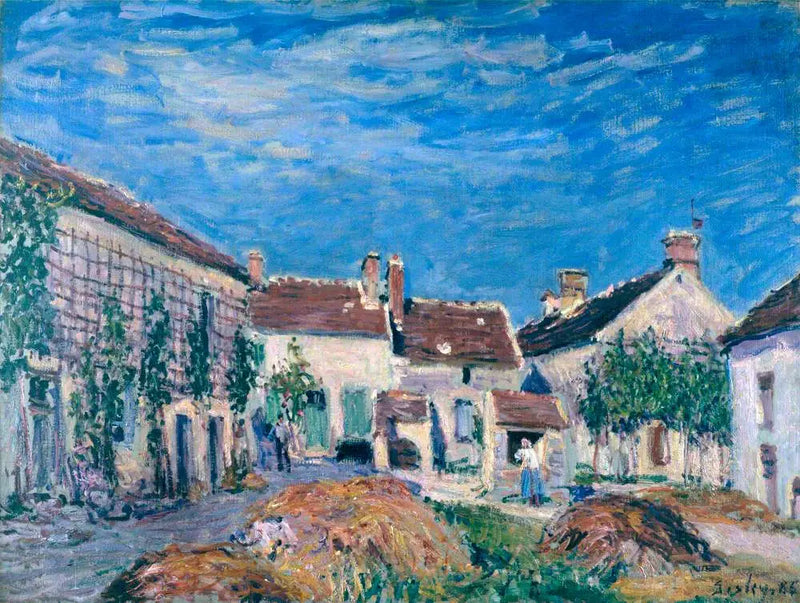 Sablons'taki Avlu - Alfred Sisley
