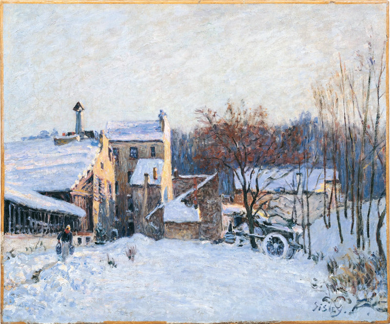 Chaville'de Bir Avlu - Alfred Sisley