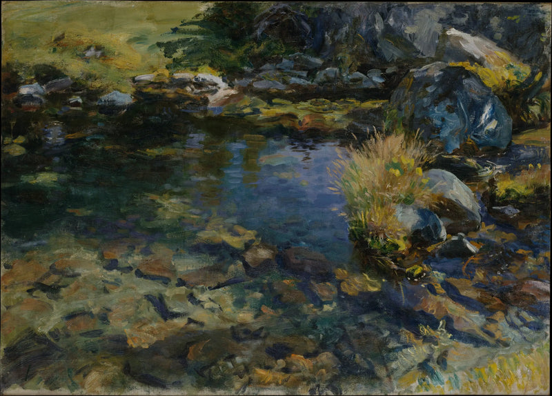 Alplere ait yüzme havuzu - John Singer Sargent