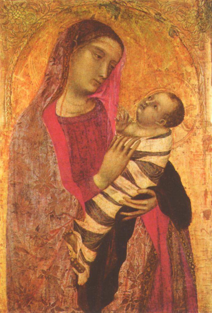 Vierge à l’Enfant - Ambrogio Lorenzetti - Alpha Reproduction