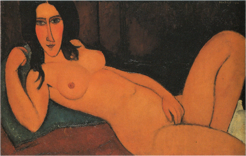 Dağınık saçlı yatmış kadın - Amedeo Modigliani