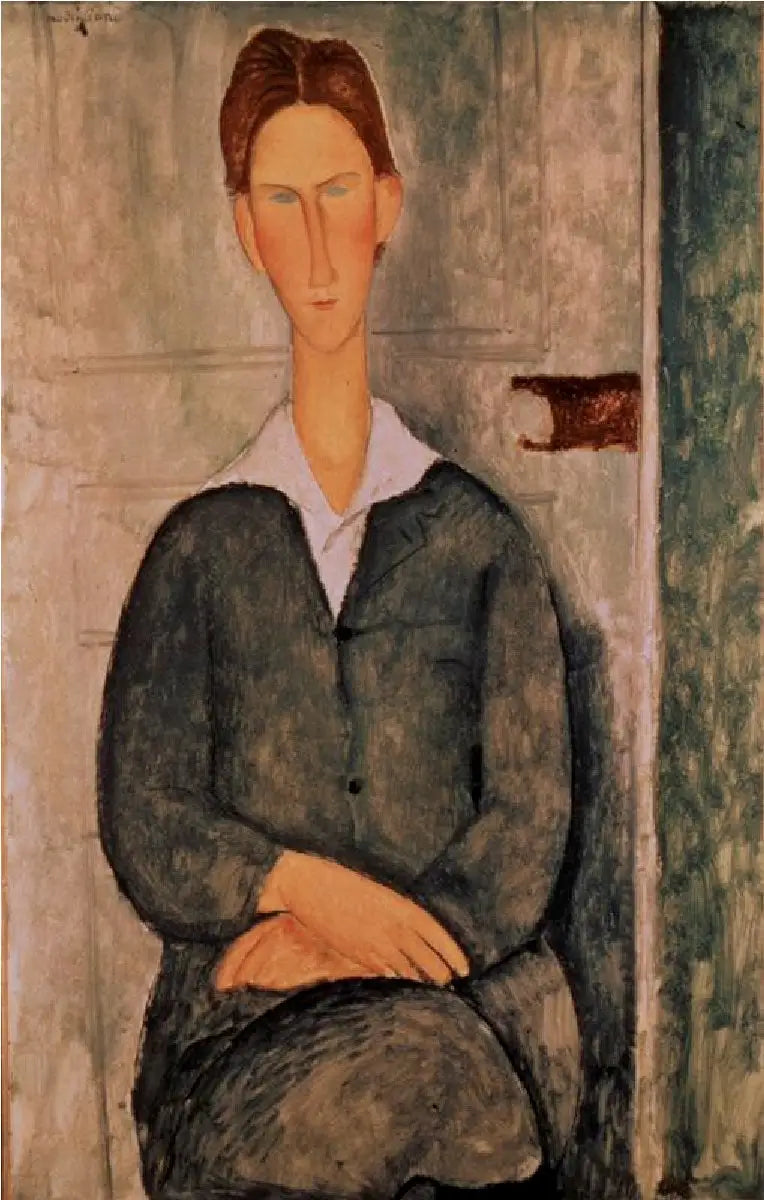 Kırmızı Saçlı Giovanotto Portresi - Amedeo Modigliani