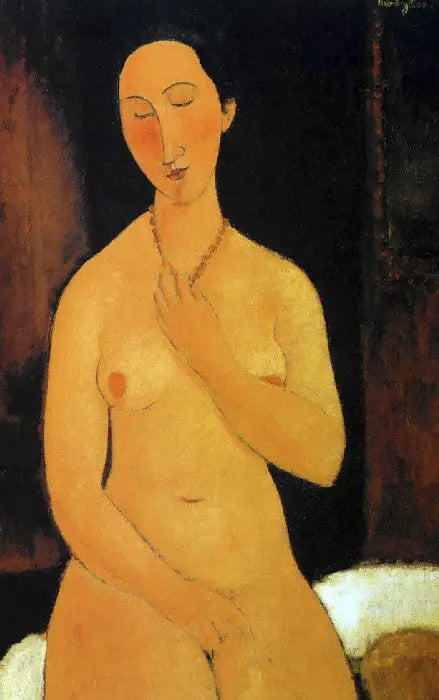 Yüzükte oturan kadın - Amedeo Modigliani