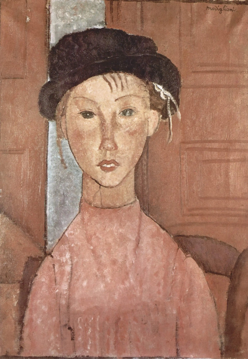 Şapkalı Genç Kız - Amedeo Modigliani