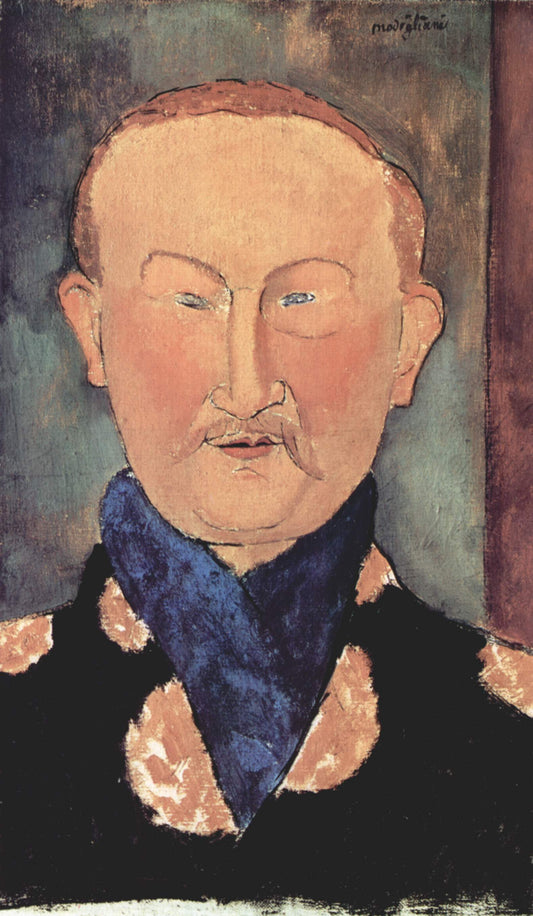 Reproduction du tableau « Léon Bakst - Amedeo Modigliani » par Alpha Reproduction en peinture à l’huile