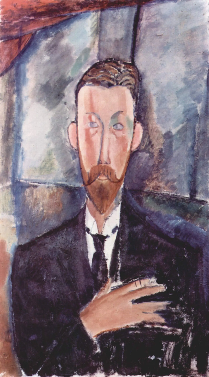 Paul Alexandre bir camın önünde - Amedeo Modigliani
