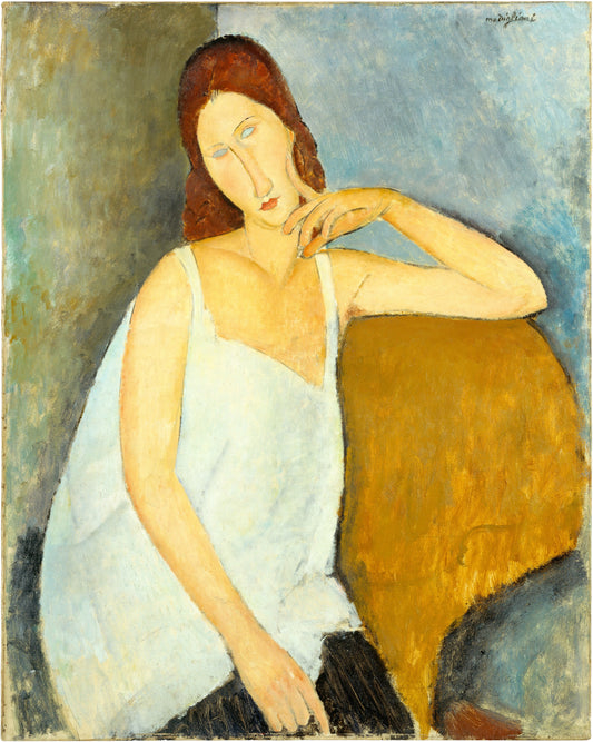 Reproduction du tableau « Jeanne Hébuterne - Amedeo Modigliani » par Alpha Reproduction en peinture à l’huile