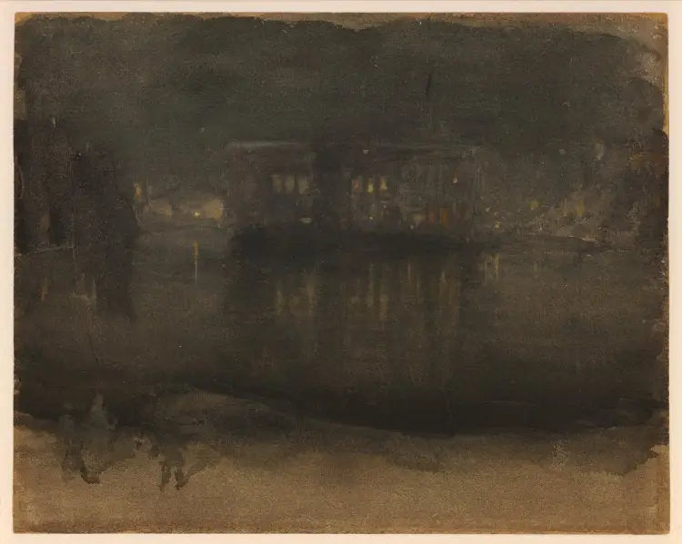 Amsterdam Gece Manzarası - James Abbott McNeill Whistler