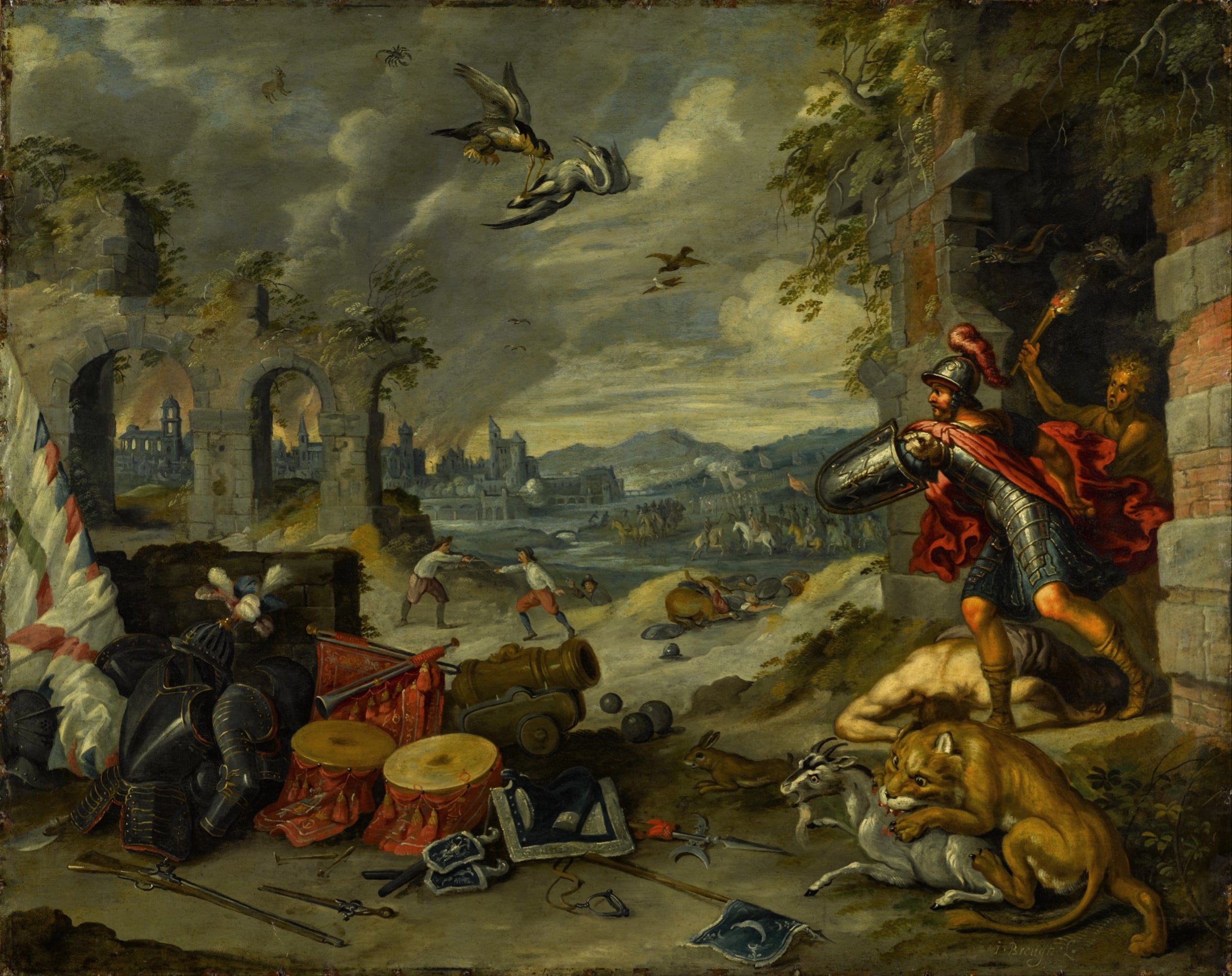 Une allégorie de la guerre - Jan Brueghel le Jeune