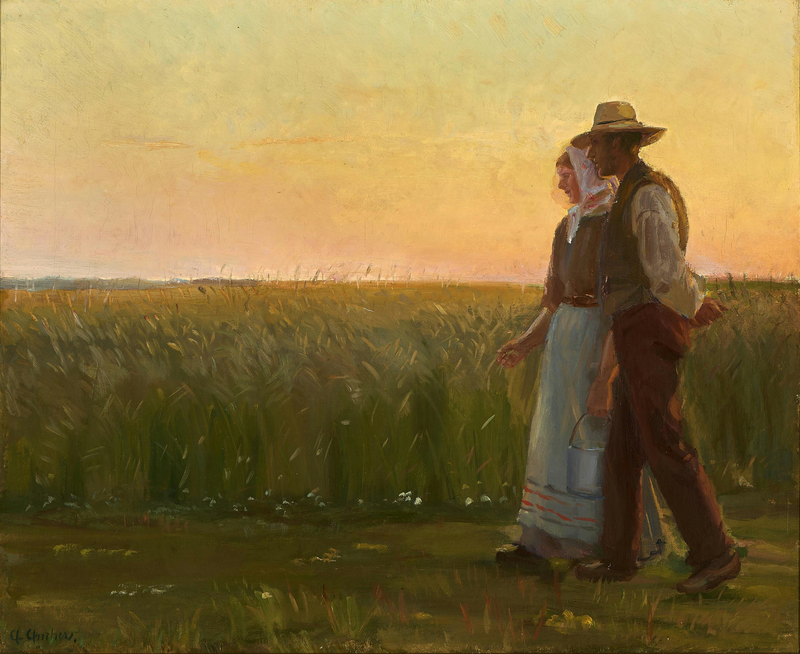 Bir erkek ve bir kız. - Anna Ancher
