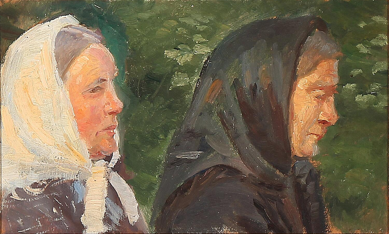 İki kadın Skagen'den. - Anna Ancher