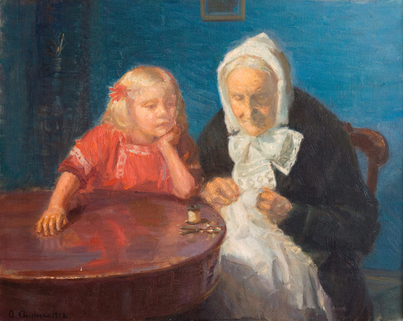 Grandma'yı Eğlendirmek - Anna Ancher