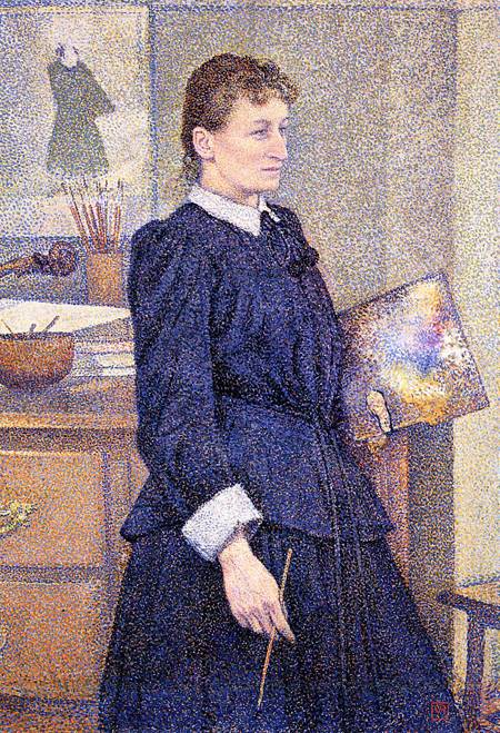 Anna Boch atölyesinde, 1893 - Théo van Rysselberghe