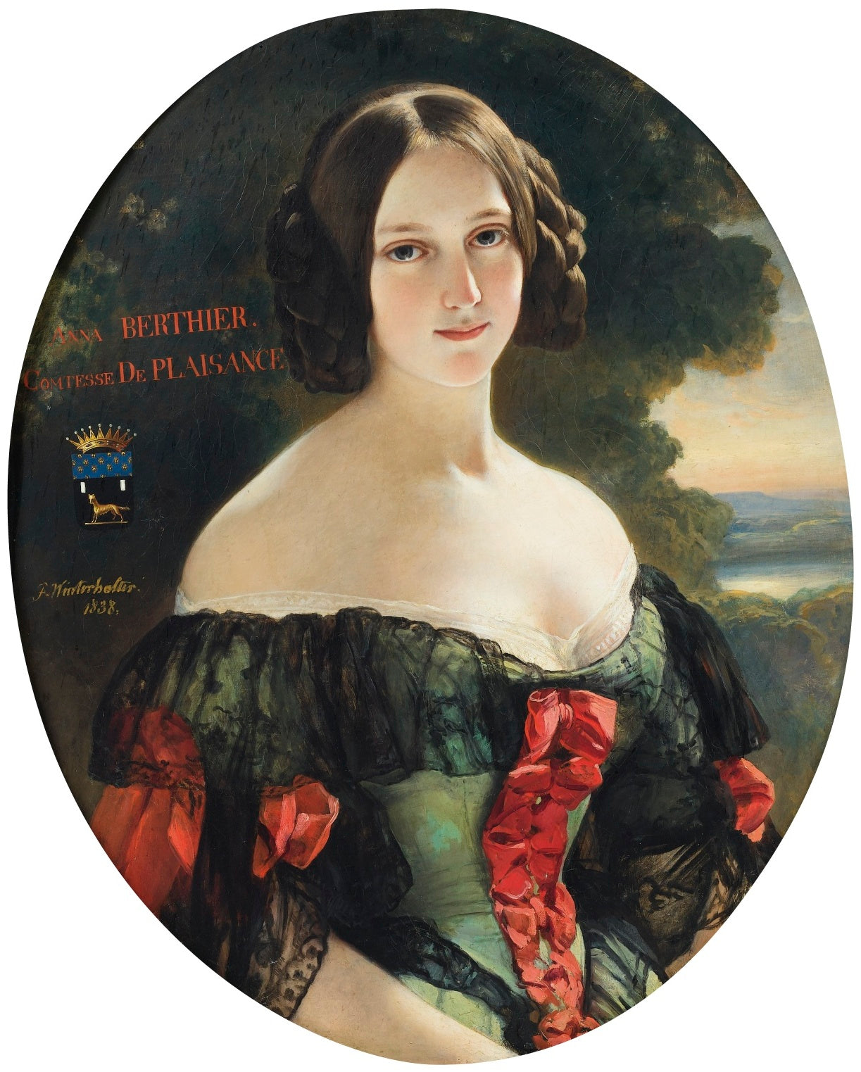 Anne, comtesse de Plaisance (1815-1878), plus tard duchesse de Plaisance, née Mlle Bertier de Wagram - Franz Xaver Winterhalter
