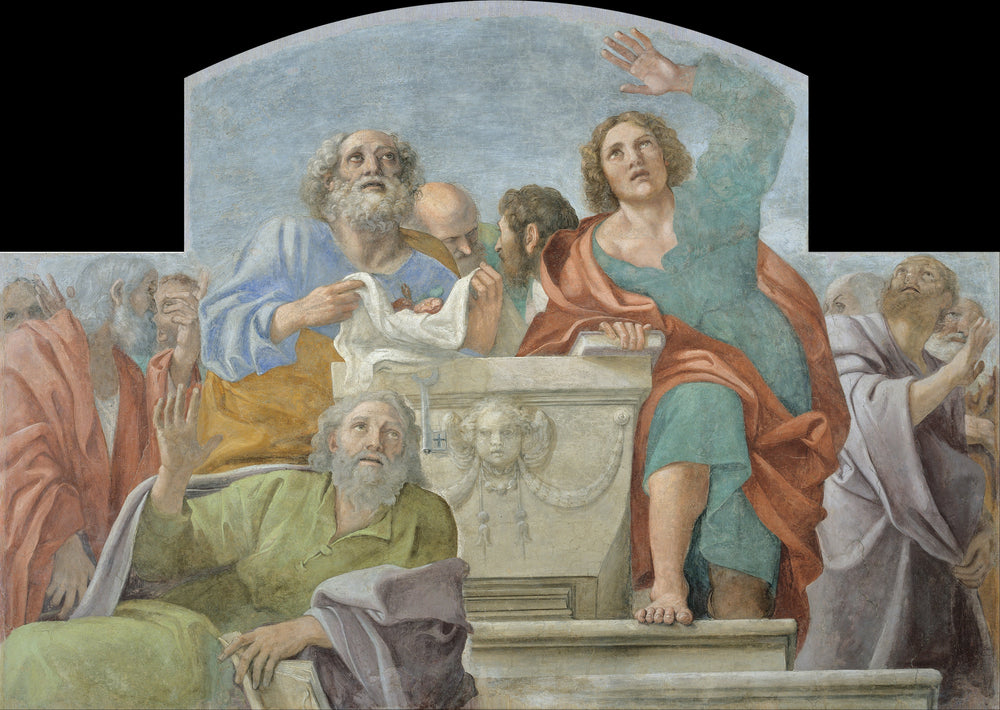 Les apôtres autour du Sépulcre vide - Annibale Carracci - Alpha Reproduction