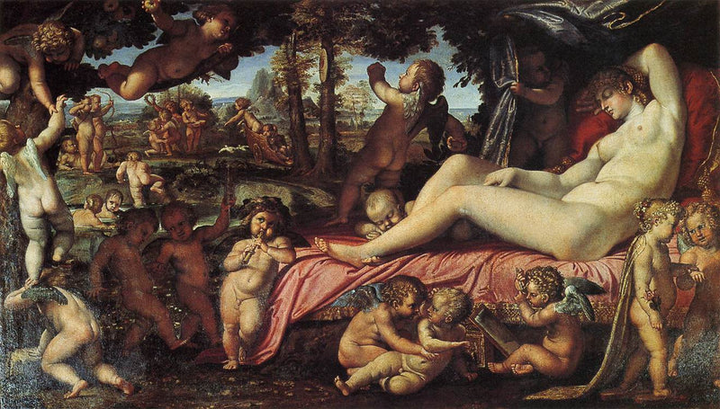 Uyuyan Venüs ve Aşıklar - Annibale Carracci