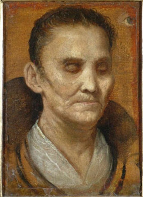 Bir Kör Kadın Portresi - Annibale Carracci