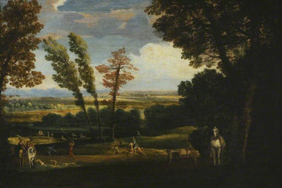 Paysage avec une chasse au cerf - Annibale Carracci - Alpha Reproduction
