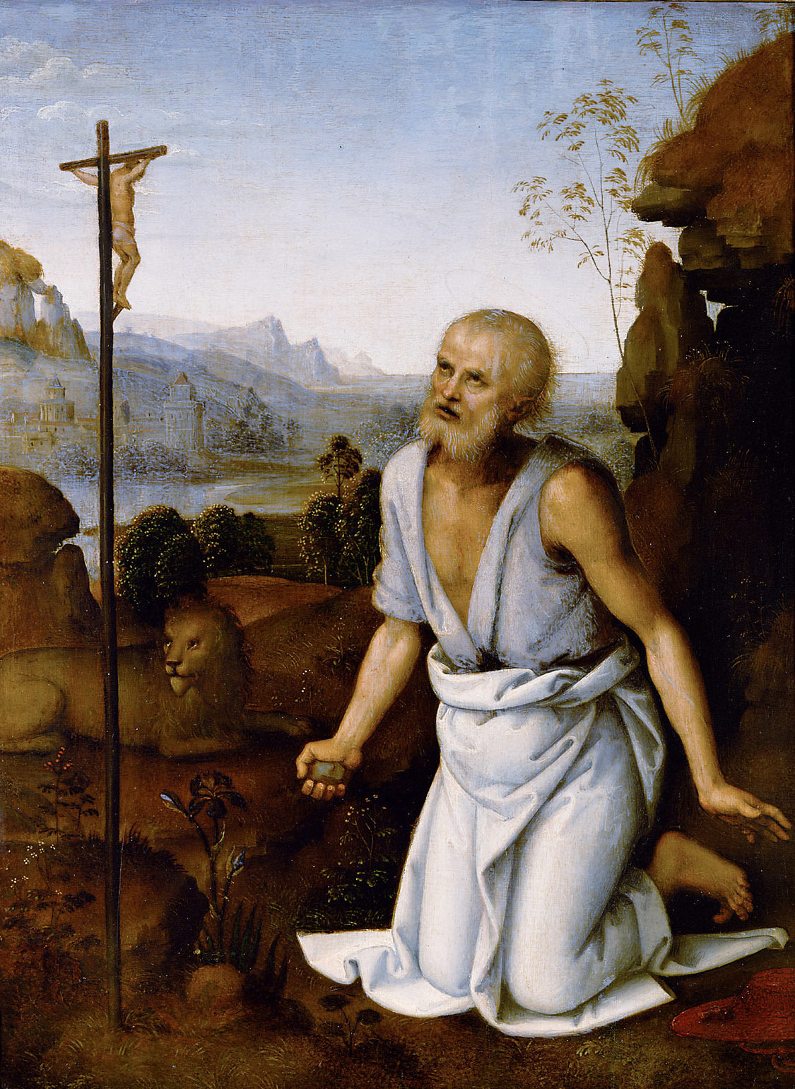 Saint Jérôme pénitent - Pietro Perugino