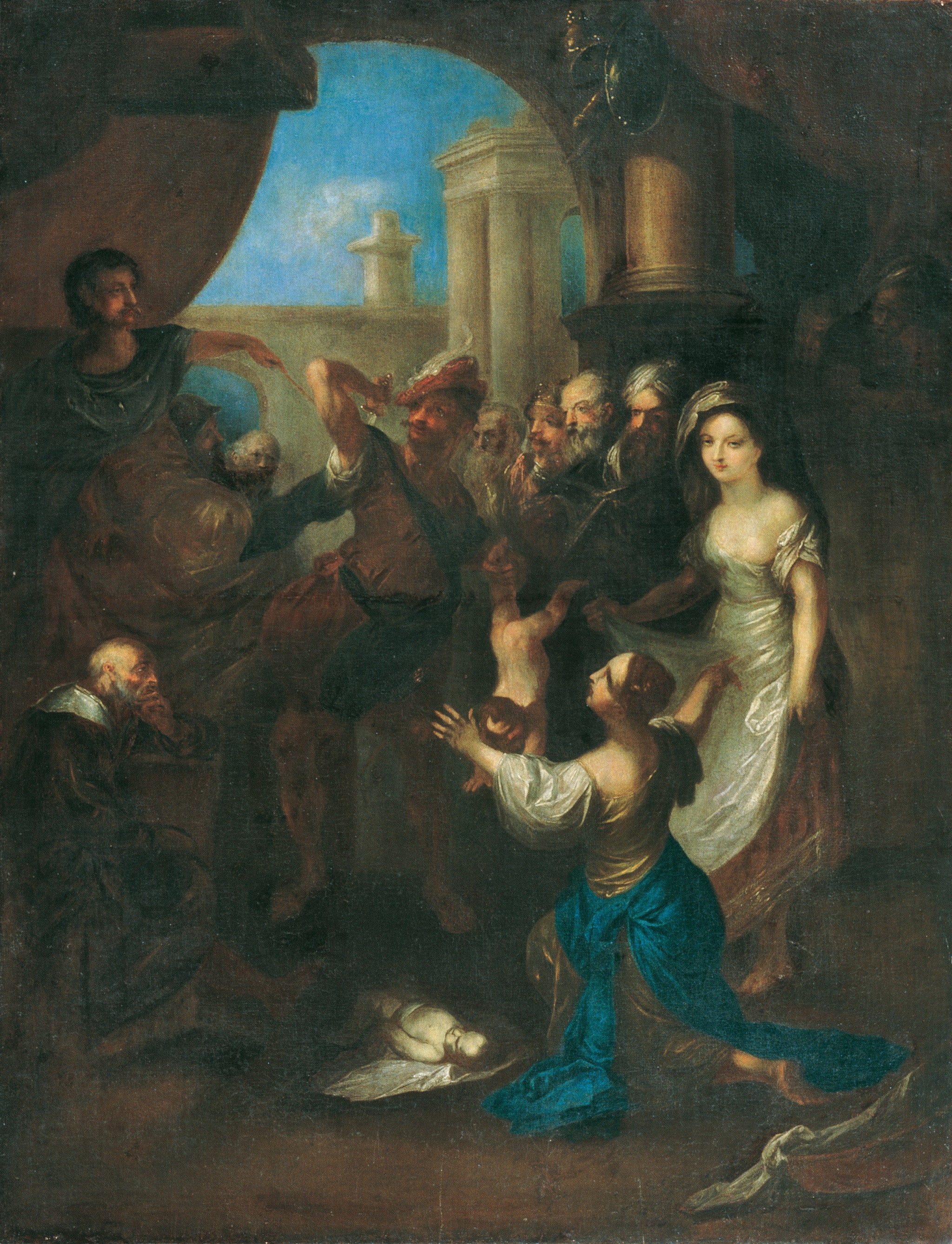 Le jugement de Salomon - Franz Anton Maulbertsch image 1 reproduction de peinture à l’huile