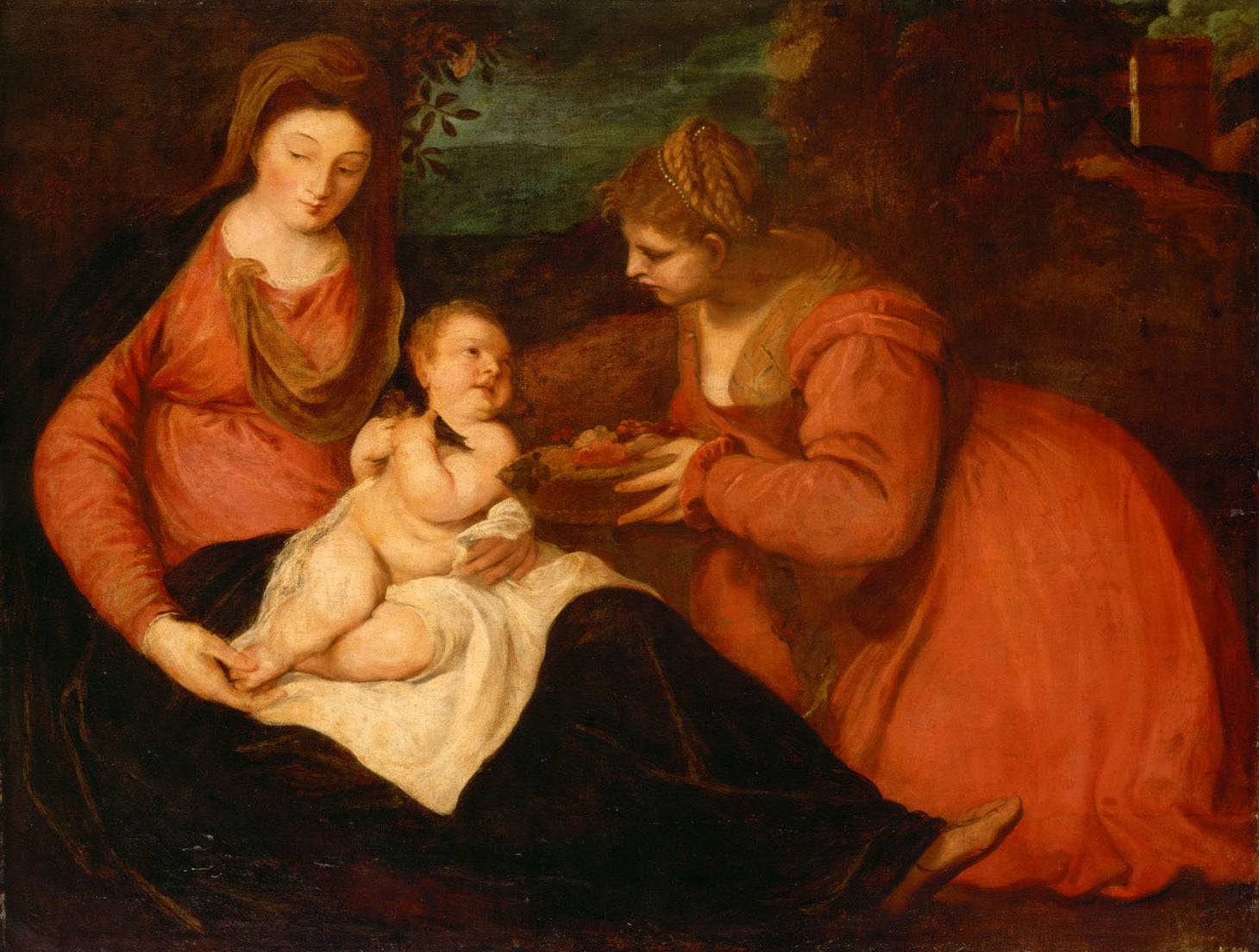 La Vierge à l'Enfant avec sainte Dorothée - Antoine van Dyck
