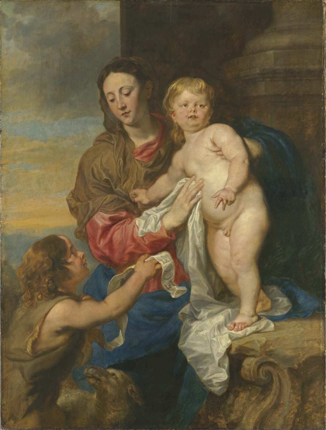 La Vierge à l'Enfant avec l'Enfant saint Jean - Antoine van Dyck