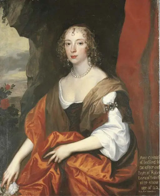 Anne Carr, Lady Russell Portresi - Antoine van Dyck