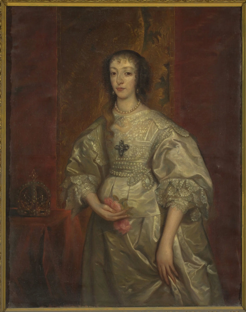 Henriette Marie Portresi (1609-1699), İngiltere Kraliçesi - Antoine van Dyck