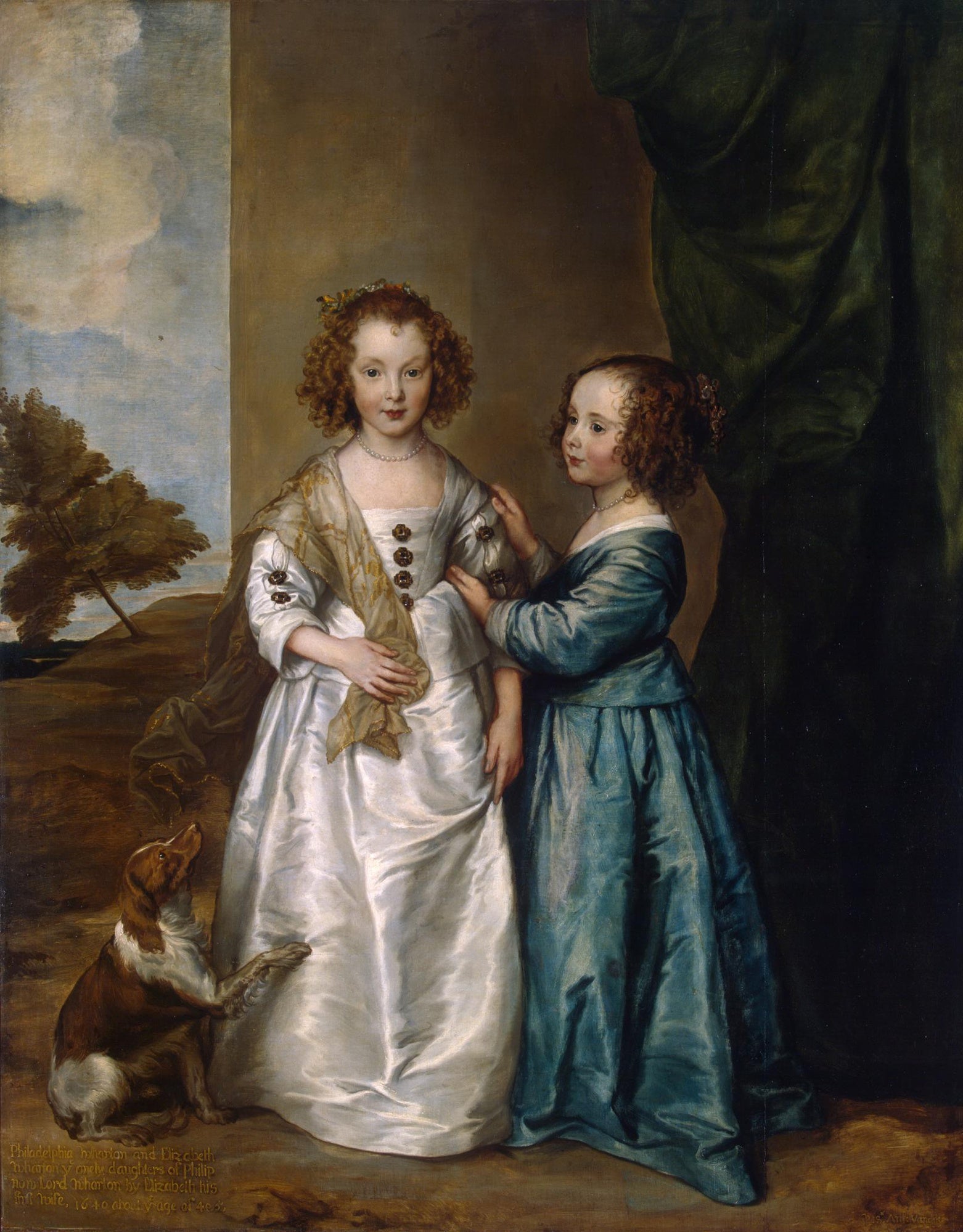 Portrait d'Elizabeth et de Philadelphia Wharton - Antoine van Dyck