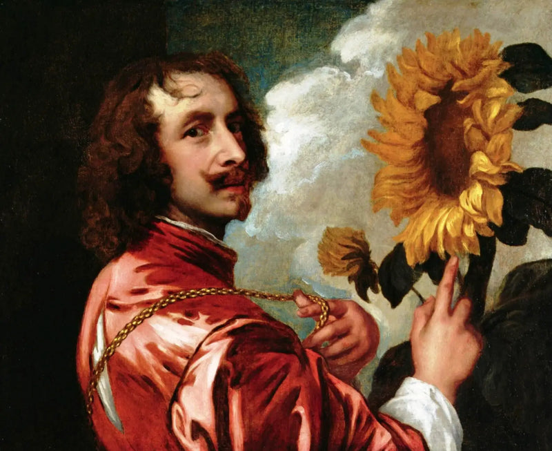 Ayçiçeğiyle otoportre - Antoine van Dyck