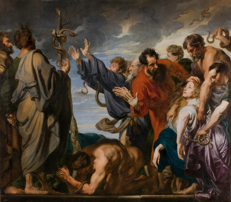 Moïse ve Aïrain Yılanı - Antoine van Dyck