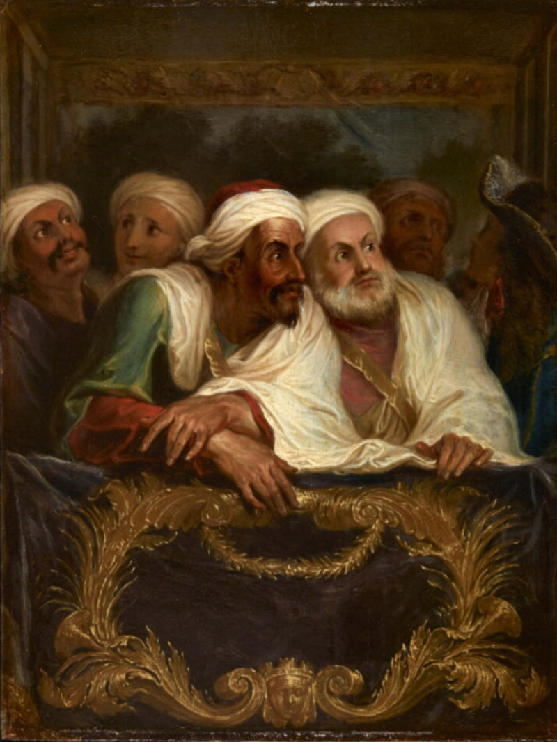 L'ambassadeur du Maroc et sa suite à la Comédie italienne à Paris, février 1682 - Antoine Coypel