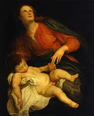 İsa Anası ve Çocuk - Antoine van Dyck